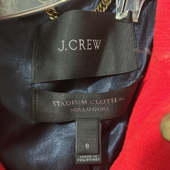 Red J. Crew coat. - Picture 2 of 3